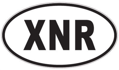 XNR - 3 Letter Initials Oval Magnet