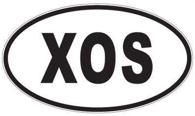 XOS - 3 Letter Initials Oval Magnet