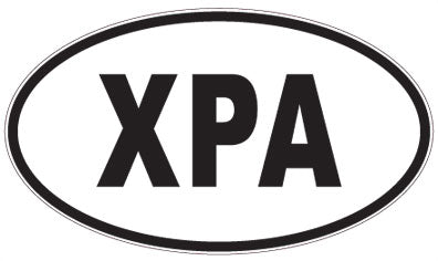 XPA - 3 Letter Initials Oval Magnet