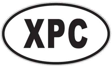 XPC - 3 Letter Initials Oval Magnet