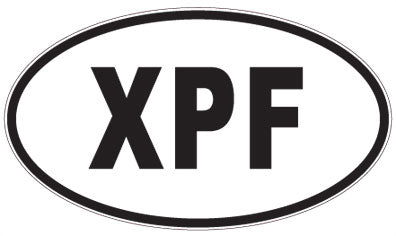 XPF - 3 Letter Initials Oval Magnet