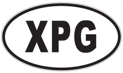 XPG - 3 Letter Initials Oval Magnet