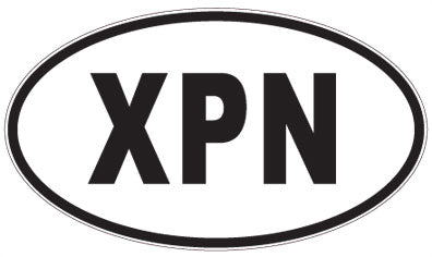 XPN - 3 Letter Initials Oval Sticker