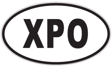 XPO - 3 Letter Initials Oval Sticker