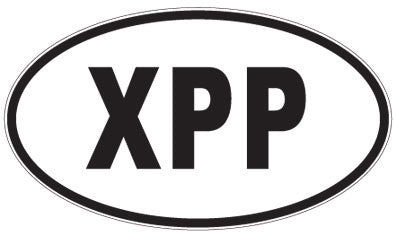 XPP - 3 Letter Initials Oval Sticker