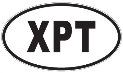 XPT - 3 Letter Initials Oval Magnet