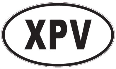 XPV - 3 Letter Initials Oval Magnet
