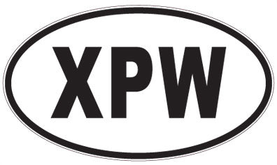 XPW - 3 Letter Initials Oval Sticker