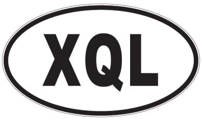 XQL - 3 Letter Initials Oval Magnet
