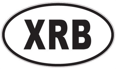 XRB - 3 Letter Initials Oval Magnet