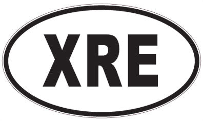 XRE - 3 Letter Initials Oval Magnet