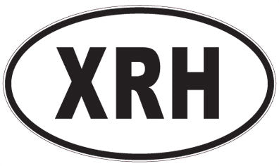 XRH - 3 Letter Initials Oval Magnet