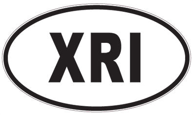XRI - 3 Letter Initials Oval Magnet