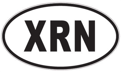 XRN - 3 Letter Initials Oval Magnet