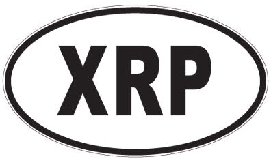 XRP - 3 Letter Initials Oval Sticker