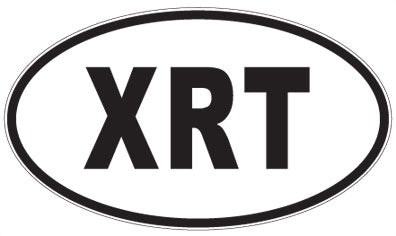 XRT - 3 Letter Initials Oval Magnet