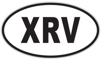 XRV - 3 Letter Initials Oval Magnet