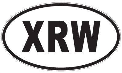 XRW - 3 Letter Initials Oval Magnet