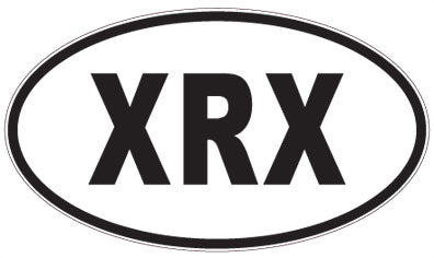 XRX - 3 Letter Initials Oval Sticker