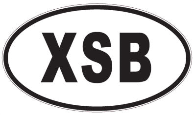 XSB - 3 Letter Initials Oval Magnet