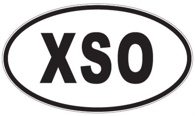 XSO - 3 Letter Initials Oval Magnet