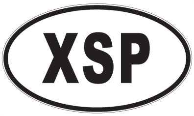 XSP - 3 Letter Initials Oval Magnet