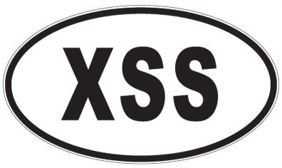 XSS - 3 Letter Initials Oval Magnet