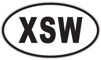 XSW - 3 Letter Initials Oval Magnet
