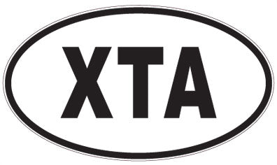 XTA - 3 Letter Initials Oval Magnet