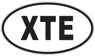 XTE - 3 Letter Initials Oval Magnet
