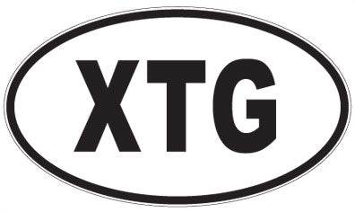XTG - 3 Letter Initials Oval Magnet