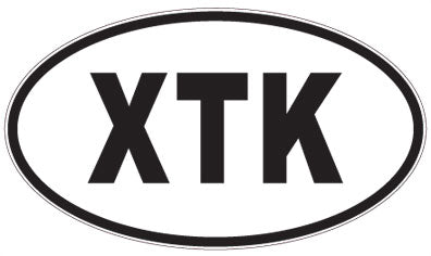 XTK - 3 Letter Initials Oval Magnet