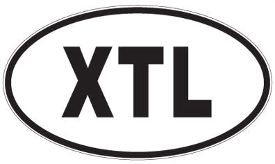 XTL - 3 Letter Initials Oval Magnet