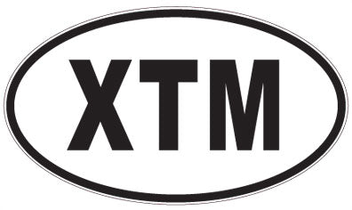 XTM - 3 Letter Initials Oval Magnet