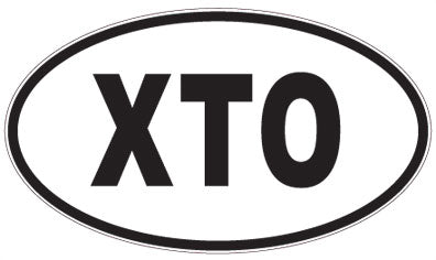 XTO - 3 Letter Initials Oval Magnet