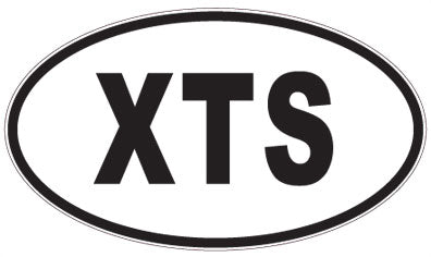 XTS - 3 Letter Initials Oval Sticker