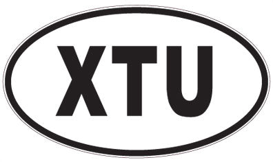 XTU - 3 Letter Initials Oval Magnet