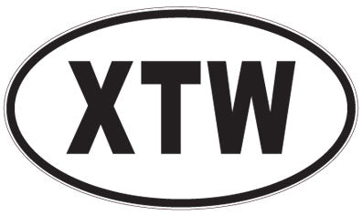 XTW - 3 Letter Initials Oval Magnet
