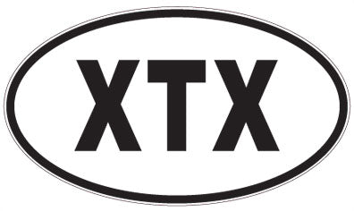 XTX - 3 Letter Initials Oval Magnet