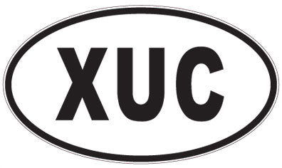 XUC - 3 Letter Initials Oval Magnet