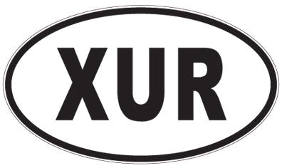 XUR - 3 Letter Initials Oval Magnet