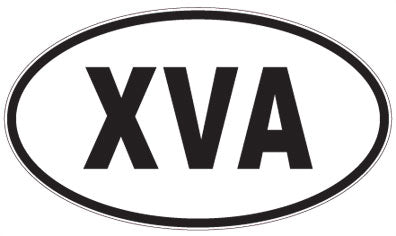 XVA - 3 Letter Initials Oval Magnet