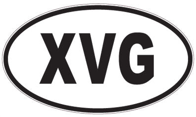 XVG - 3 Letter Initials Oval Magnet