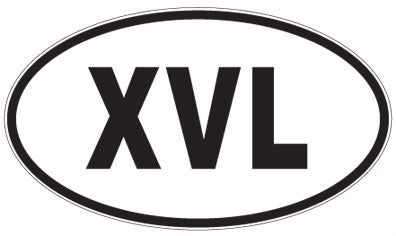 XVL - 3 Letter Initials Oval Magnet