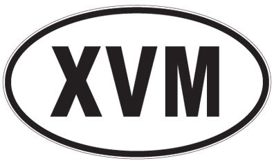 XVM - 3 Letter Initials Oval Magnet