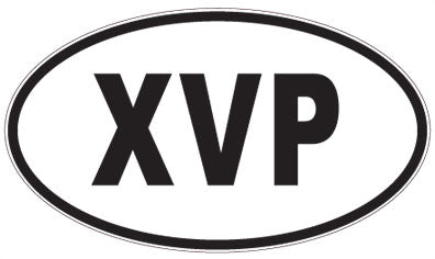 XVP - 3 Letter Initials Oval Magnet