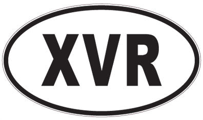 XVR - 3 Letter Initials Oval Magnet