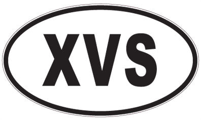 XVS - 3 Letter Initials Oval Magnet