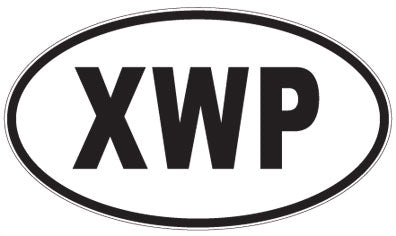 XWP - 3 Letter Initials Oval Magnet