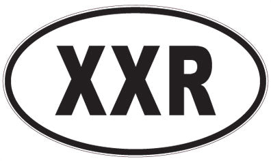 XXR - 3 Letter Initials Oval Magnet